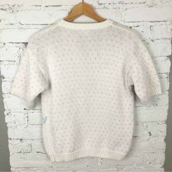 Vintage Eddie Bauer Floral Knit Sweater - Picture 3 of 3